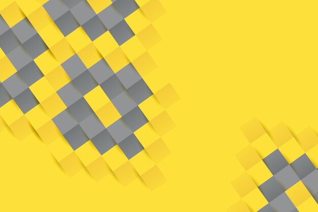 Yellow and gray paper style background