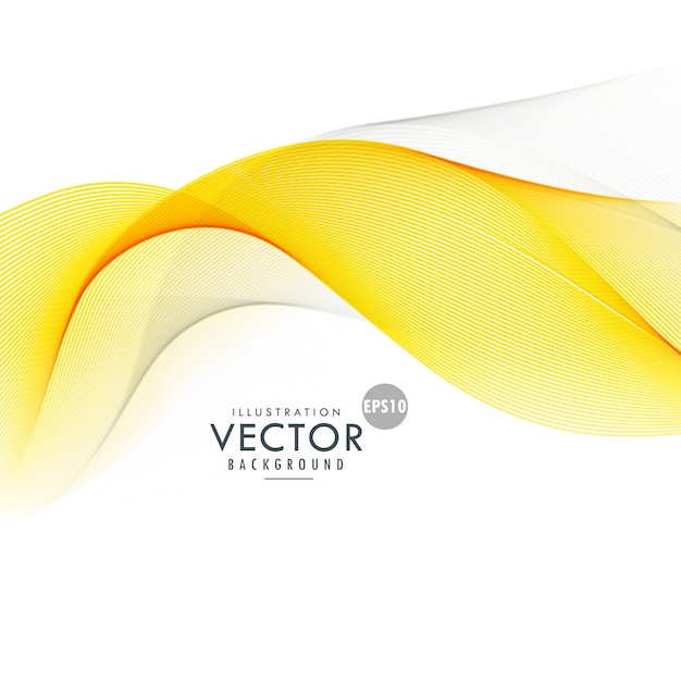 Free vector yellow and gray wavy lines background