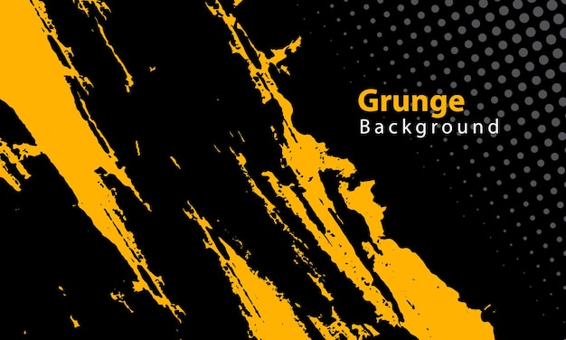 yellow grunge texture in dark background