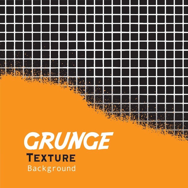 Yellow grunge with grid line background