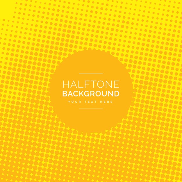 Yellow halftone background design