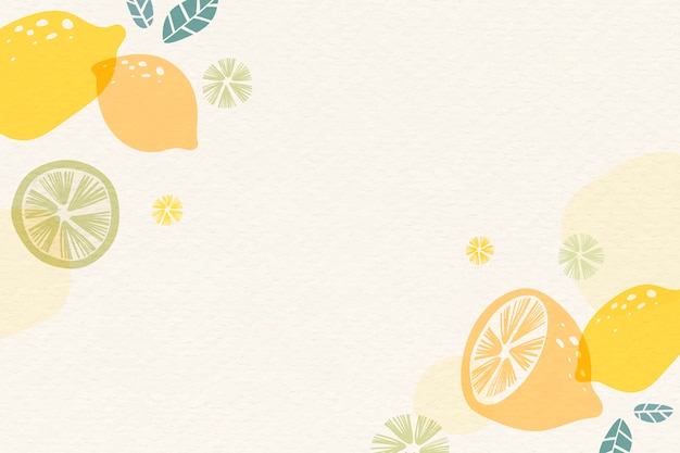 Yellow lemon background