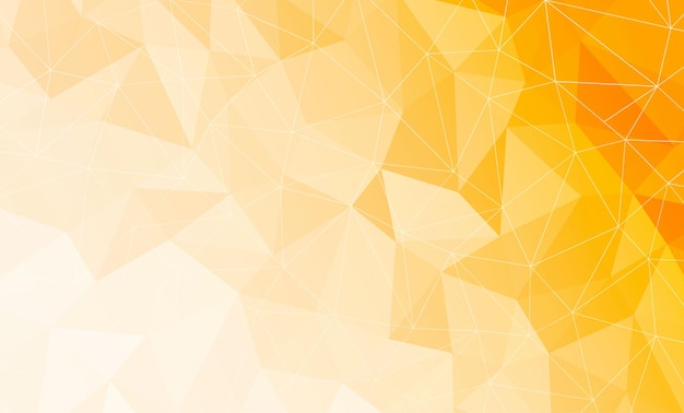 Free vector yellow low poly with geometric line background