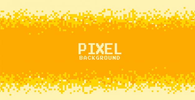 Free vector yellow and orange shades pixel background design