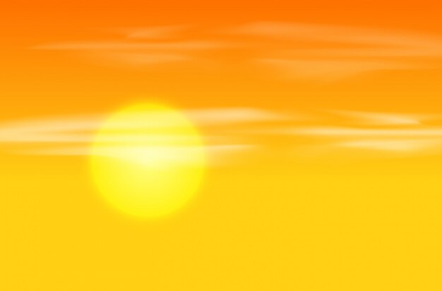 Yellow orange sunset background