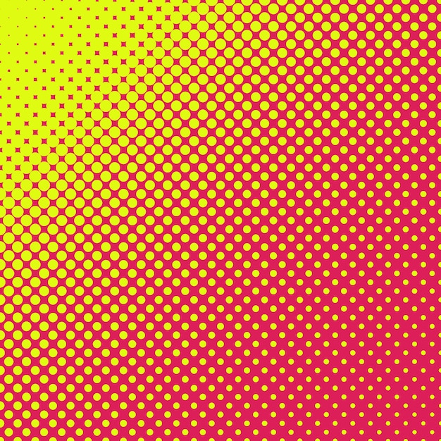 Free vector yellow and pink halftoned dots background