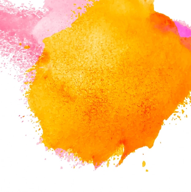 Free vector yellow and pink watercolor background