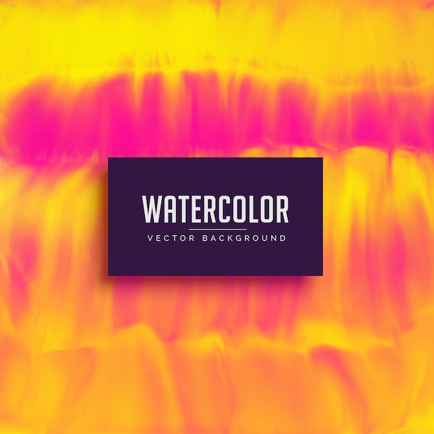 Free vector yellow and pink watercolor texture background