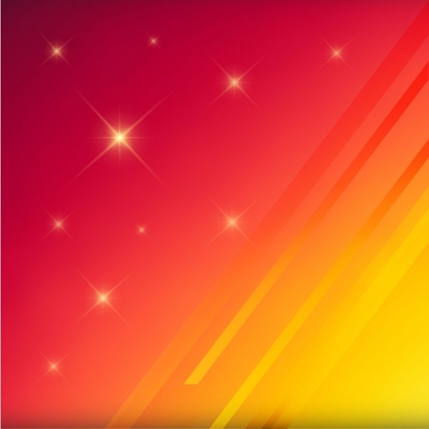 Yellow and red blurred background with stars