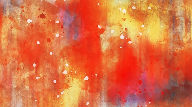 Free vector yellow red watercolor texture