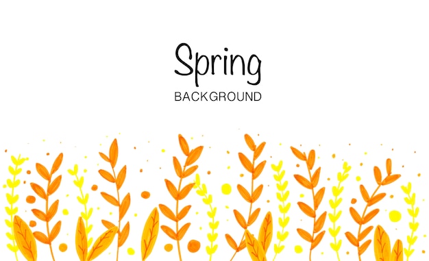 Free vector yellow spring