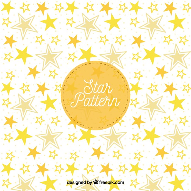 Yellow star pattern