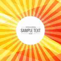 Free vector yellow sunburst background