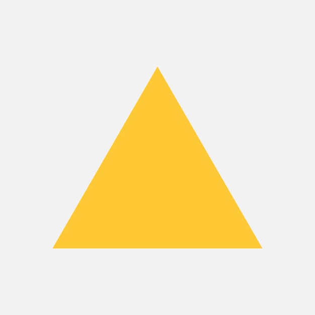 Free vector yellow triangle geometric shape vector