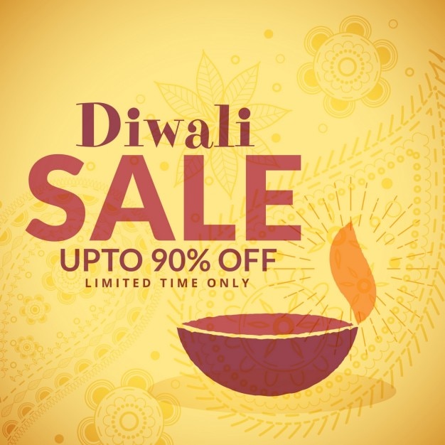 Yellow voucher for diwali