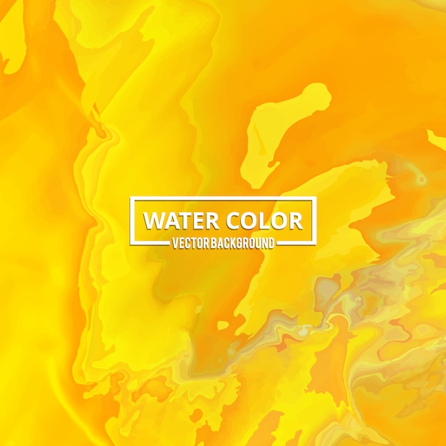 Free vector yellow watercolor abstract background