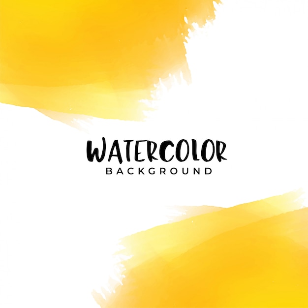 Yellow watercolor background with text space