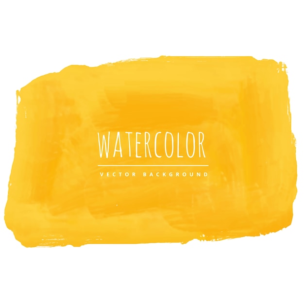 Free vector yellow watercolor background