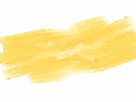 Free vector yellow watercolor brush stroke design decorative background vector