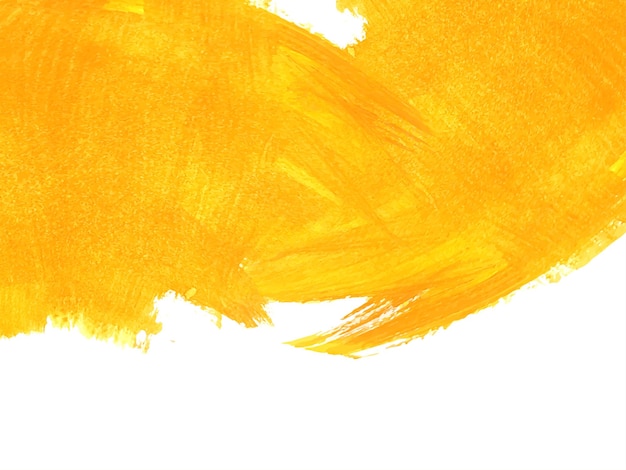 Free vector yellow watercolor brush stroke design pastel background