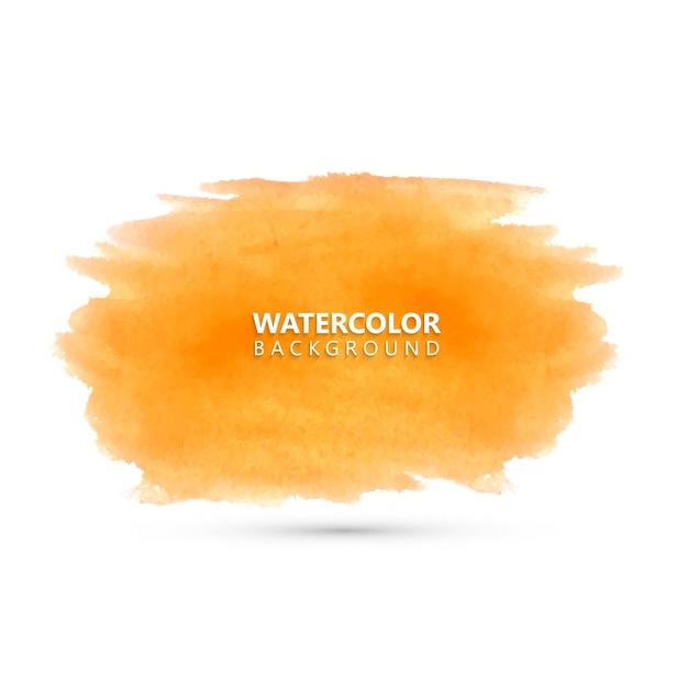 Free vector yellow watercolor paint brush