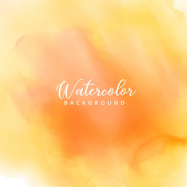 Yellow watercolor stain background