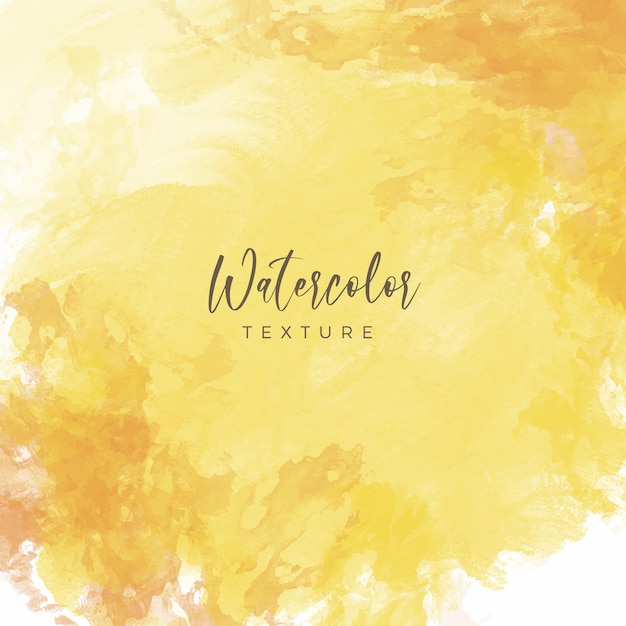 Free vector yellow watercolor stain background
