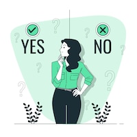 yes or no concept illustration