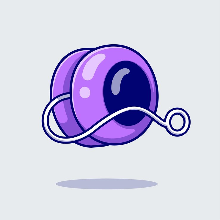 Free Vector yo-yo toy cartoon vector icon illustration. education object icon concept isolated premium vector. flat cartoon style