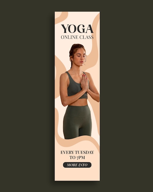 yoga banner template design