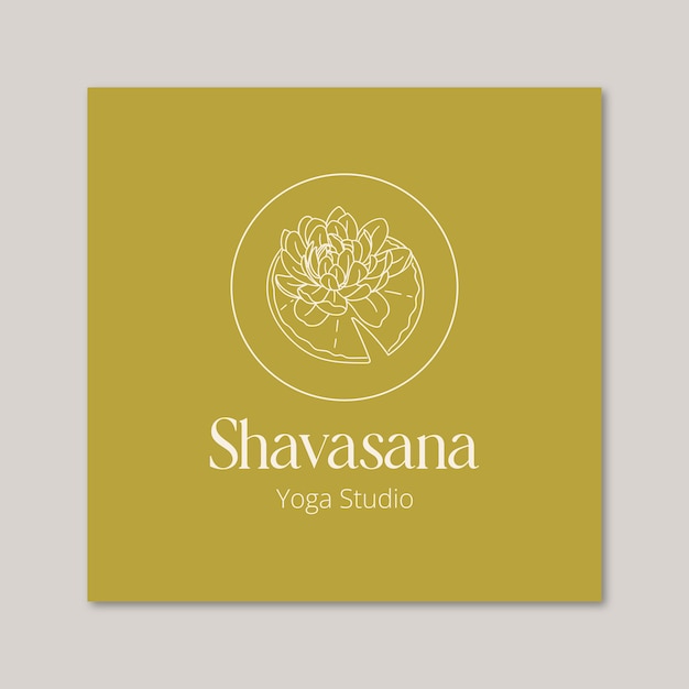Free Vector yoga  logo template