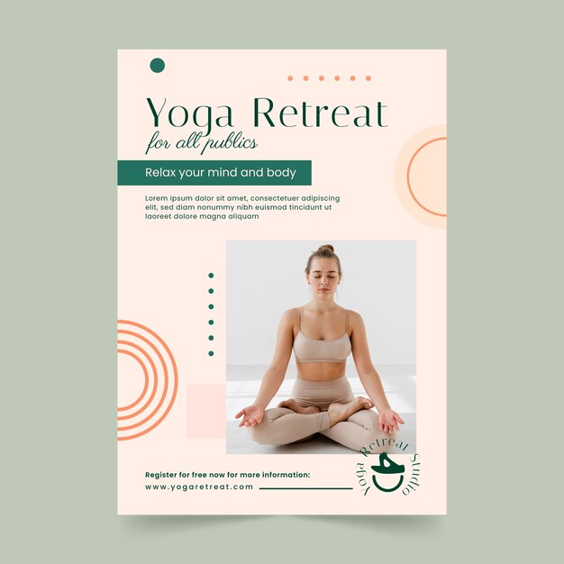 Yoga retreat template design