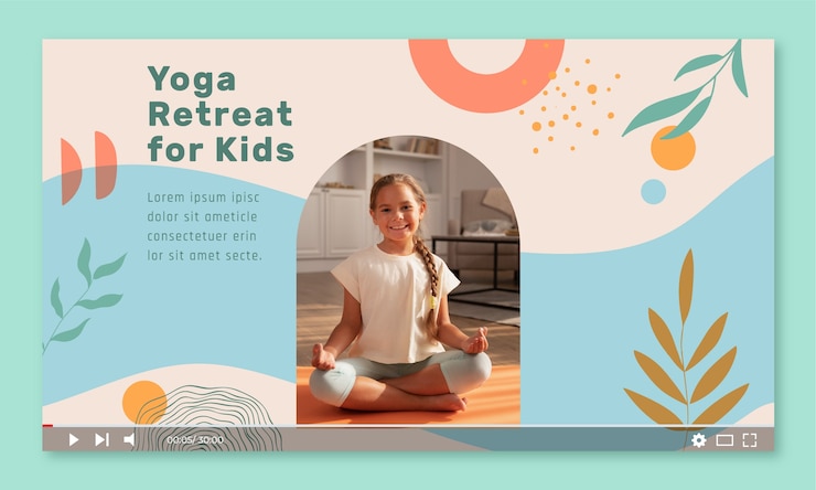 Free Vector yoga retreat template design