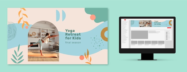 Yoga retreat template design