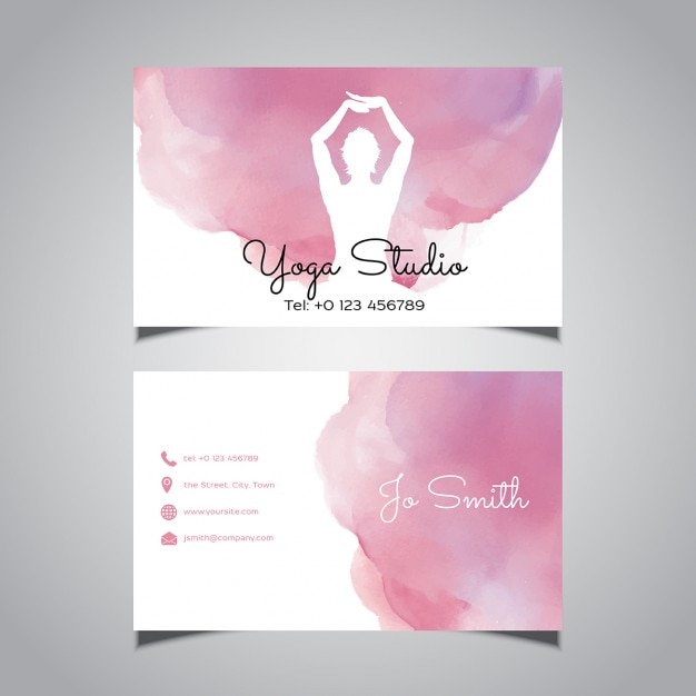 Yoga studio business card