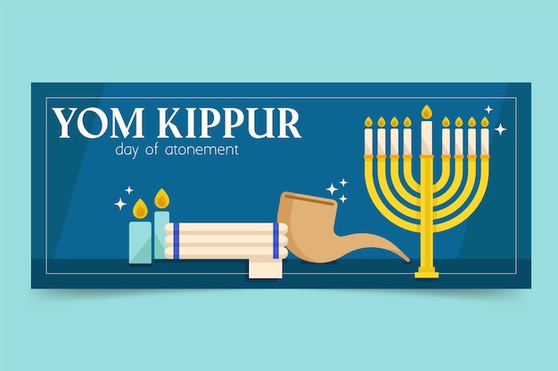 Yom kippur banner template