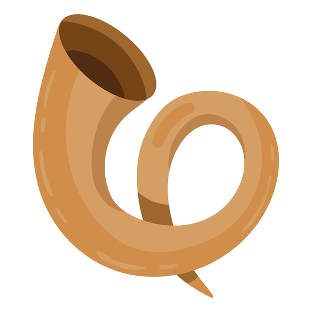 Free vector yom kippur shofar horn