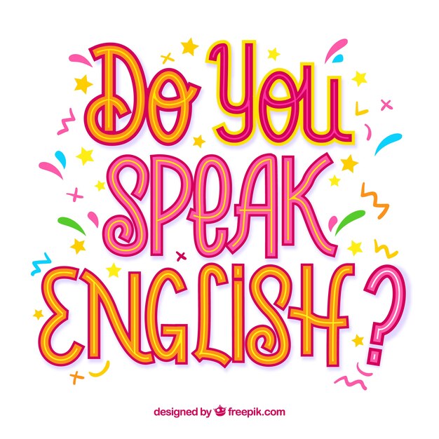 Do you speak english background