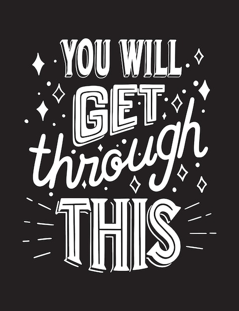 You will get through this lettering with stars