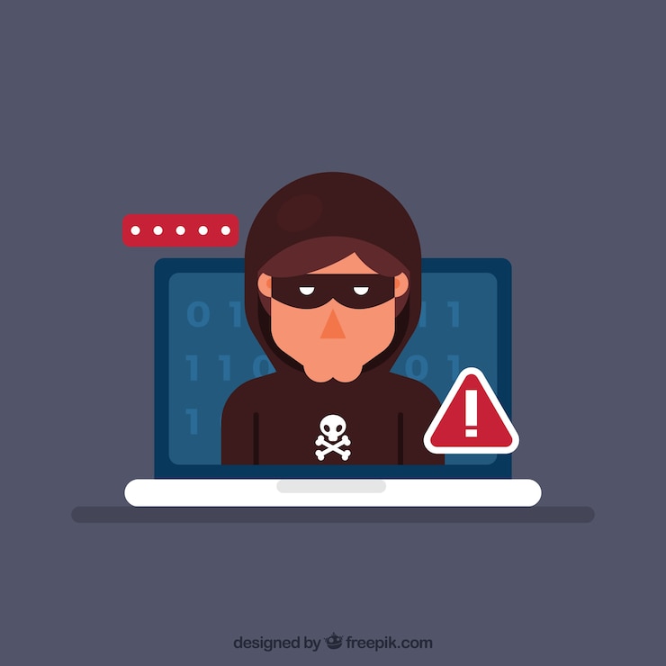 मुफ़्त वेक्टर young anonymous hacker with flat design