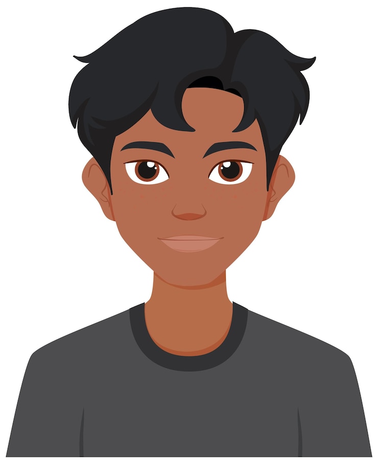 Free Vector young man in casual attire