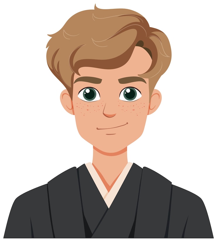 Free Vector young man in traditional attire