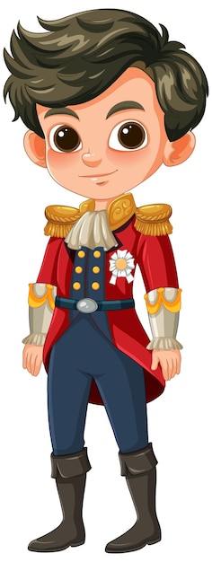 Free vector young prince in royal attire