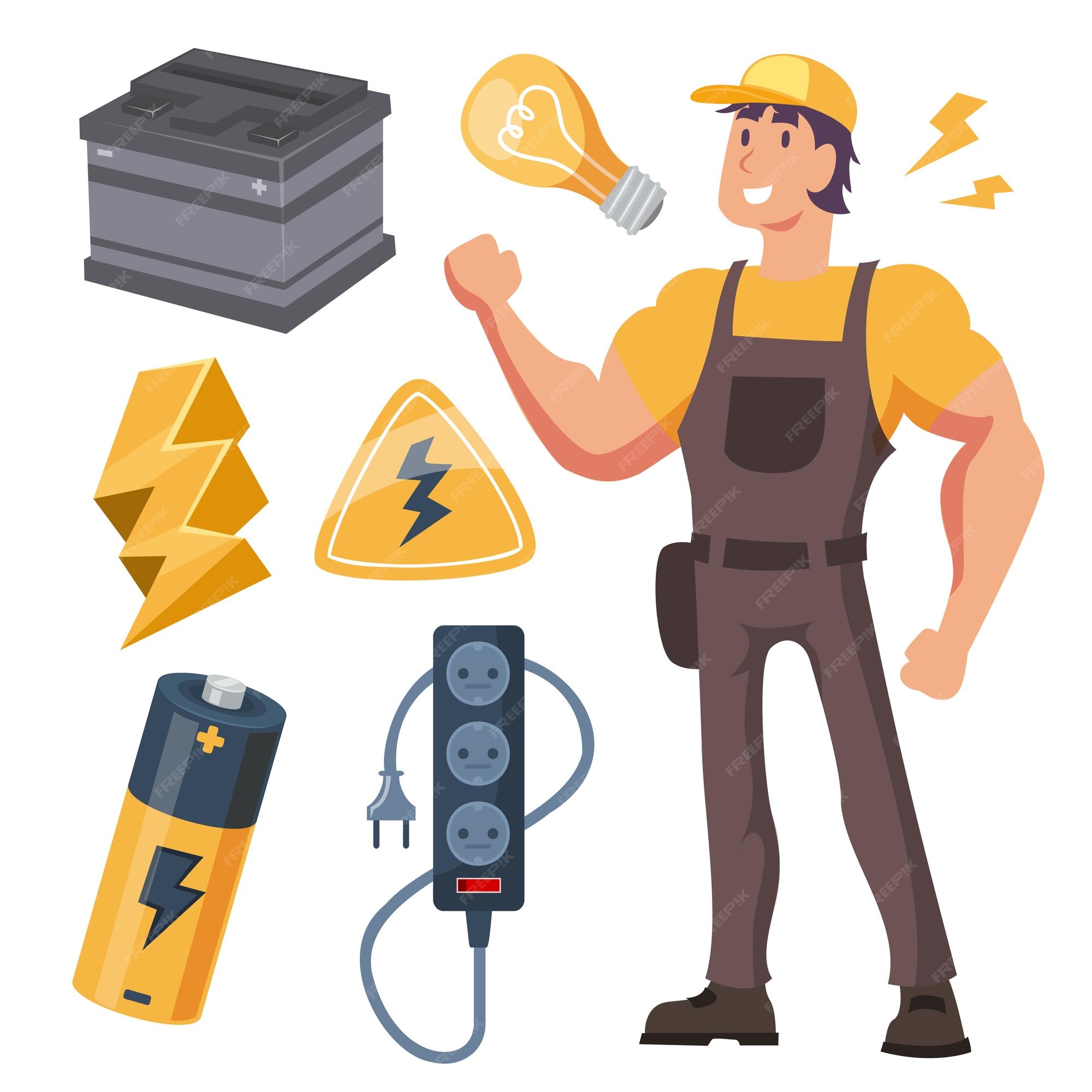 Electrician Cartoon Images - Free Download on Freepik