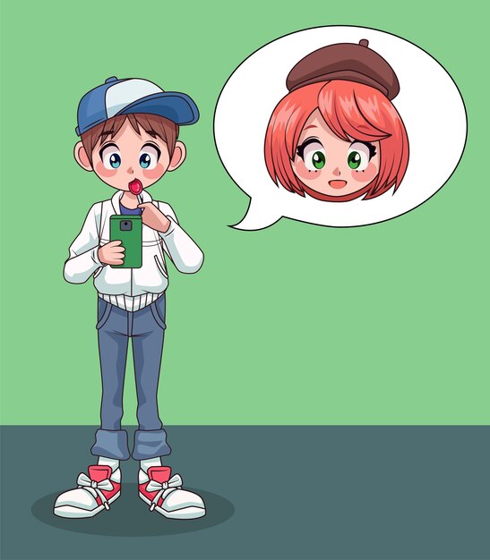 少女コミックマンガキャラクターリフティング抗議バナーイラスト プレミアムベクター