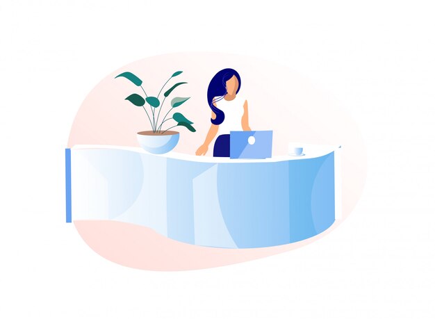 Receptionist Free Vectors Stock Photos Psd