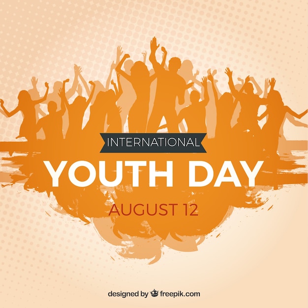 Free vector youth crowd background