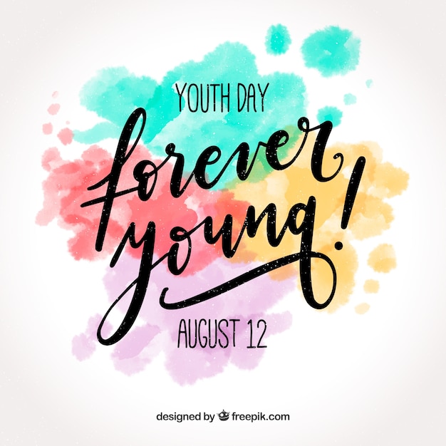 Free vector youth day background