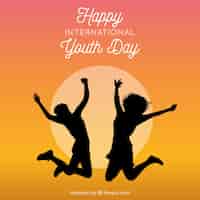 Free vector youth day background