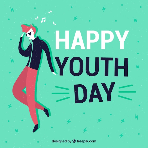 Free vector youth day background